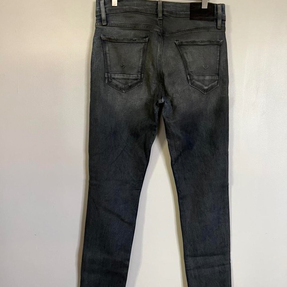 Hudson gray coated denim jeans